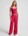 Beyond Yoga Spacedye Square Halter Tank in Berry Red at Baseline Social