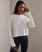 Rhone Sporty Sweater in Snow White at Baseline Social