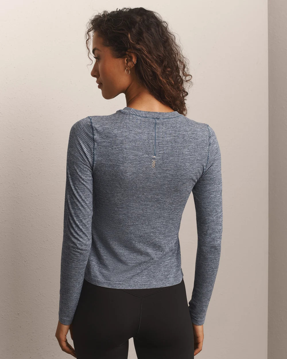 Strata Long Sleeve in Navy Blue