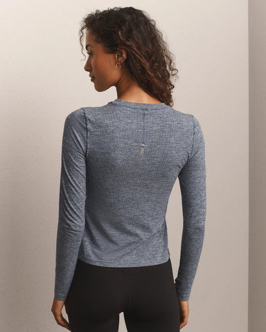 Strata Long Sleeve in Navy Blue