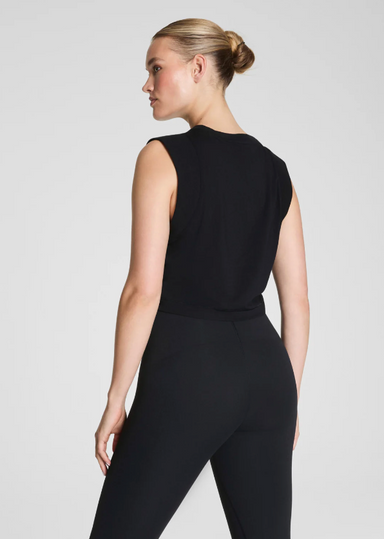 SPANX Supernaturals Muscle Tank in Very Black at Baseline Social