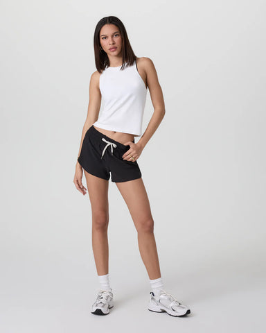 Vuori Surge Seamless Tank in White at Baseline Social