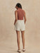 Varley Tansy Woven Short 3” in Ivory at Baseline Social