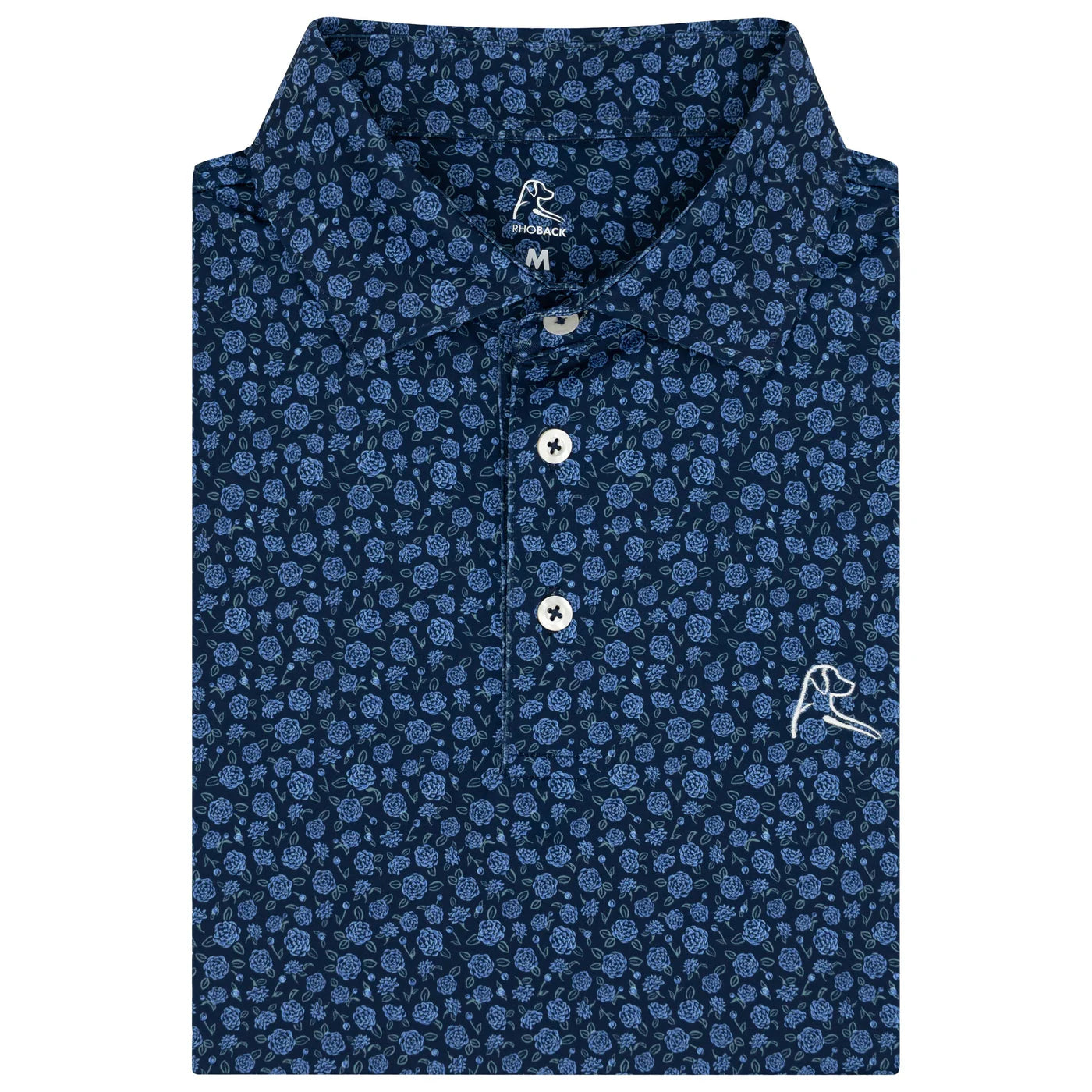 The Camellia Performance Polo in Fleet Navy
