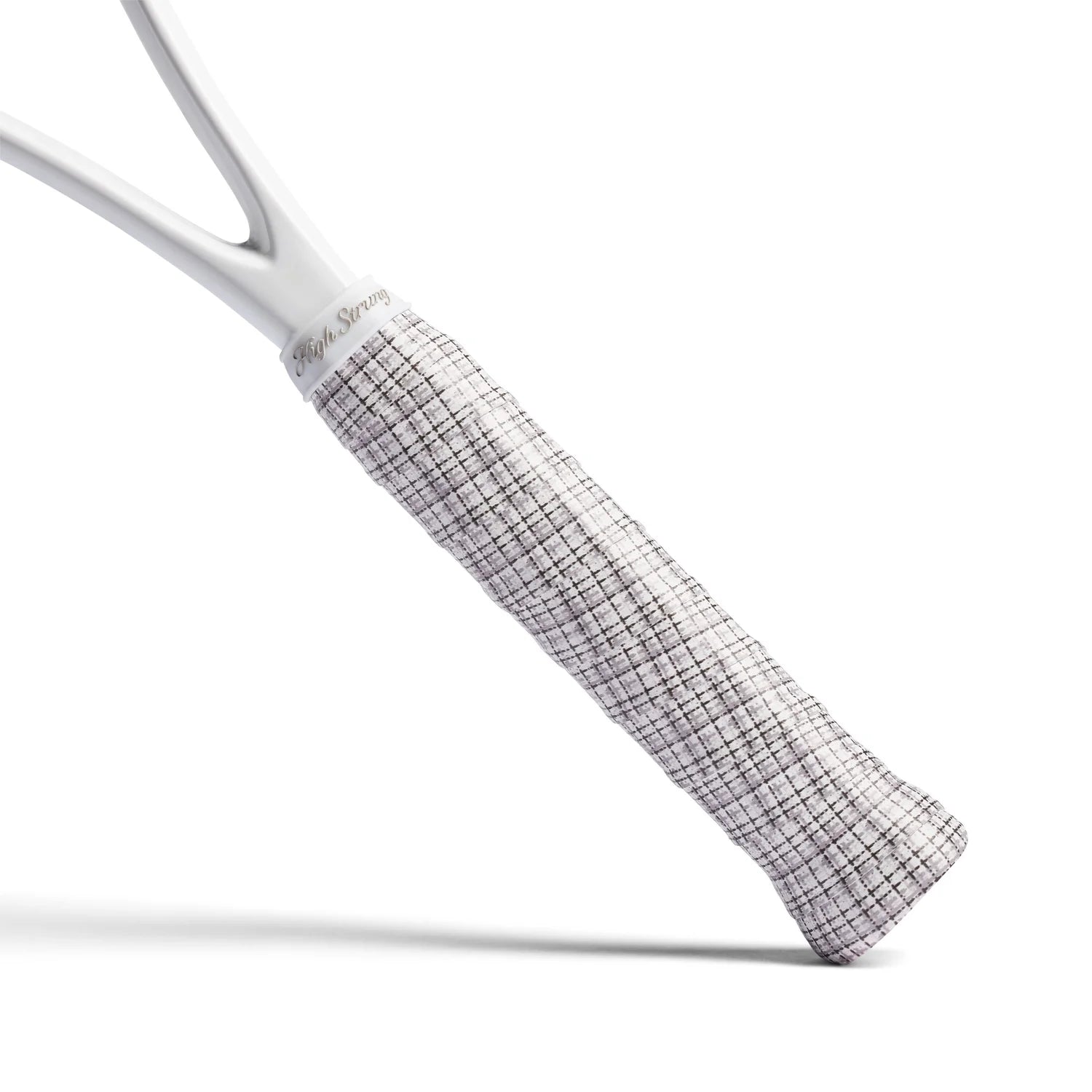 Racket Overgrip in Topspin Tweed (Black/White/Granite) - Baseline Social