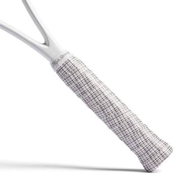 Racket Overgrip in Topspin Tweed (Black/White/Granite) - Baseline Social