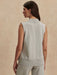 Freida V Neck Tank in Blue Clay - Baseline Social