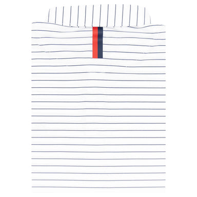 Rhoback Captain Stripe Performance Polo in White/Fleet Navy at Baseline Social