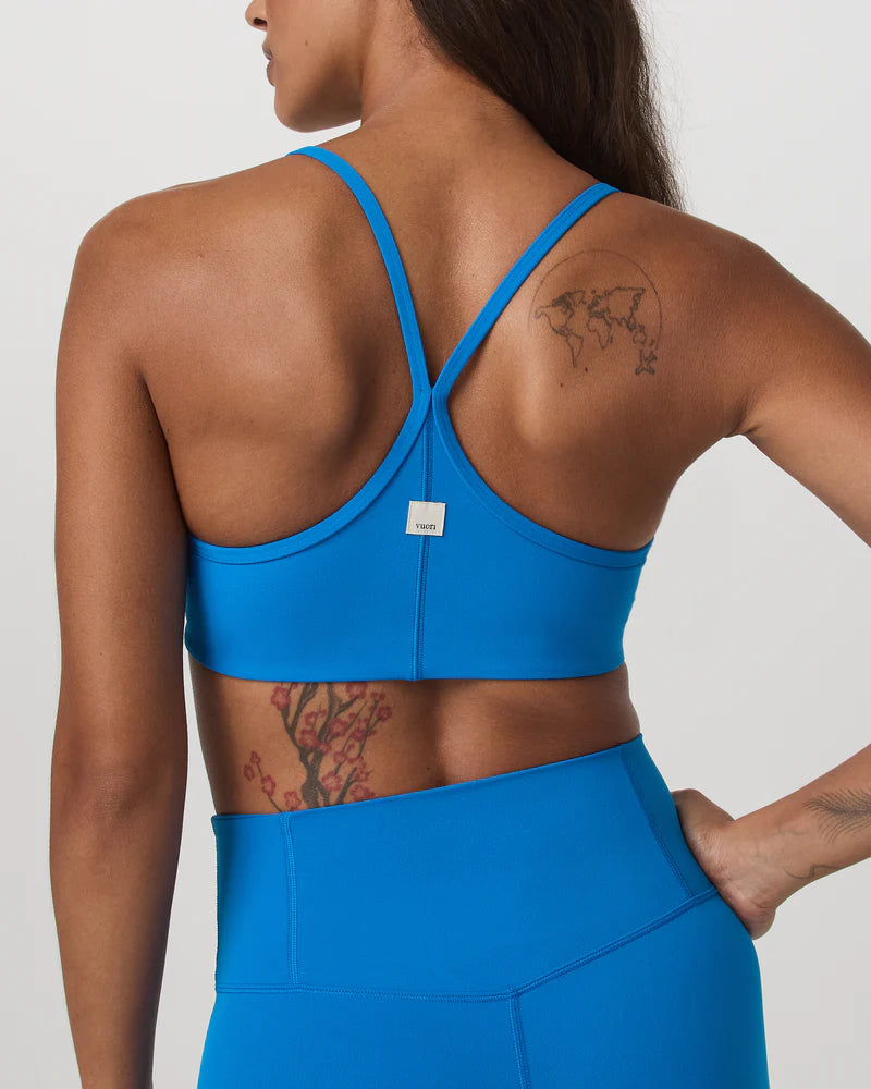 Vuori AllTheFeels Bra in Regatta Blue at Baseline Social