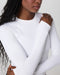 Long Sleeve Surge Seamless Tee in White - Baseline Social