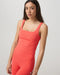 Vuori AllTheForm Tank in Bright Coral at Baseline Social