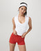 Everyday Cotton Stretch Tank in White - Baseline Social