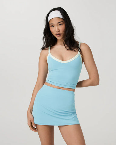 Vuori AllTheForm V-Neck Tank in Sea Folly at Baseline Social
