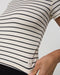 Vuori Pose Fitted Tee in Ink Stripe at Baseline Social