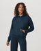 Vuori Halo Modern Pullover Hoodie in Blue Coast Heather at Baseline Social