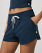 Vuori Halo Performance Short 2.0 in Blue Coast Heather at Baseline Social