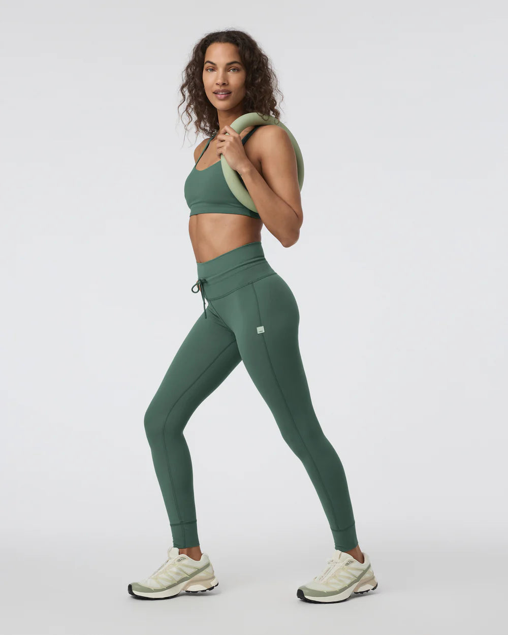 Vuori Daily Legging in Agate Green at Baseline Social