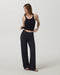Vuori Pose Wideleg Pant in Black at Baseline Social