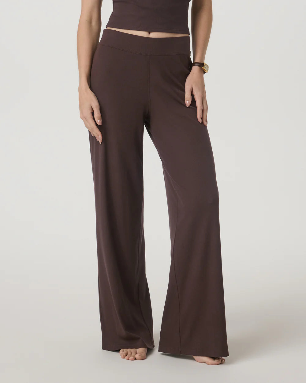 Pose Wideleg Pant in French Roast - Baseline Social