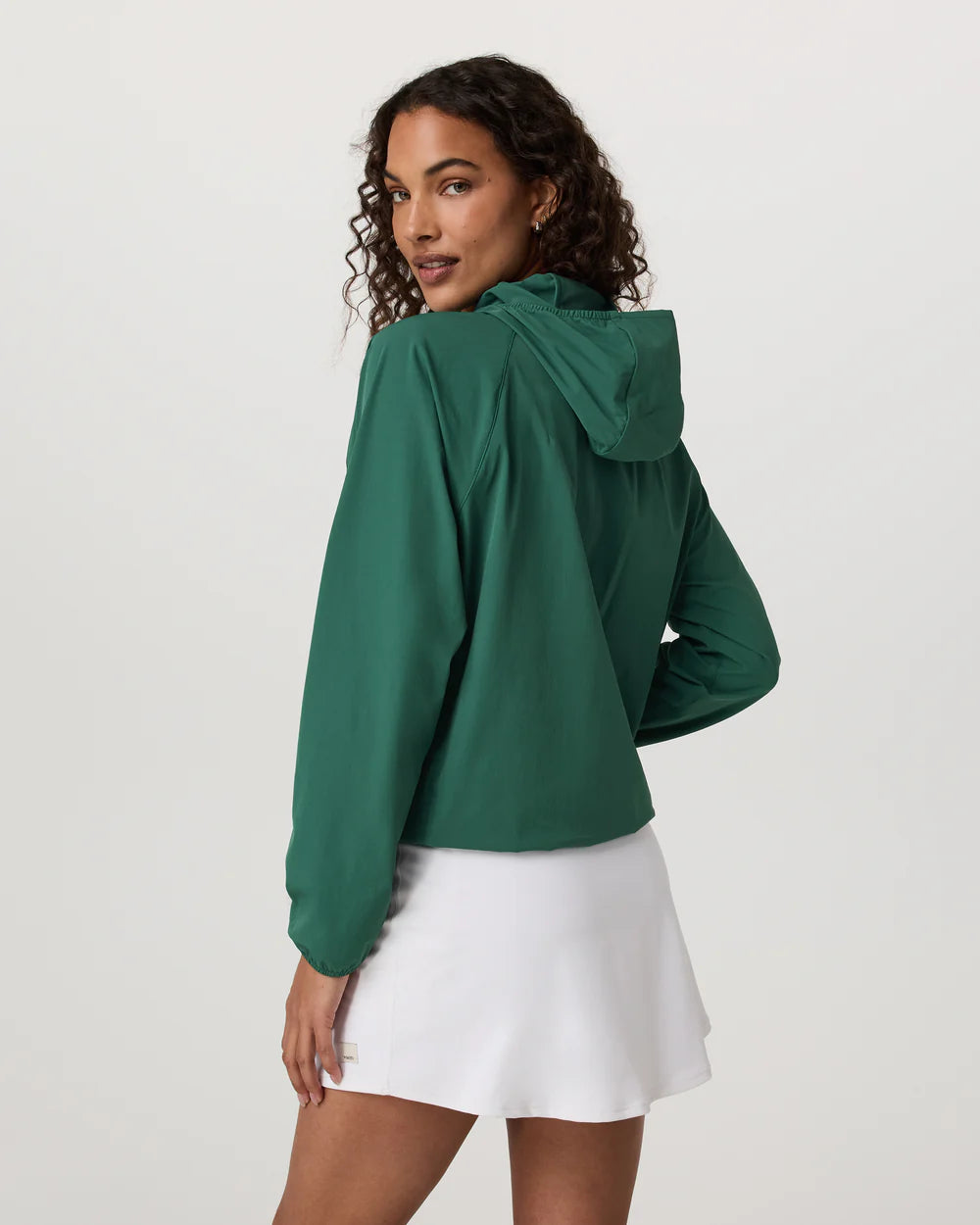 Vuori Women's Renew Trainer Shell in Viridian at Baseline Social