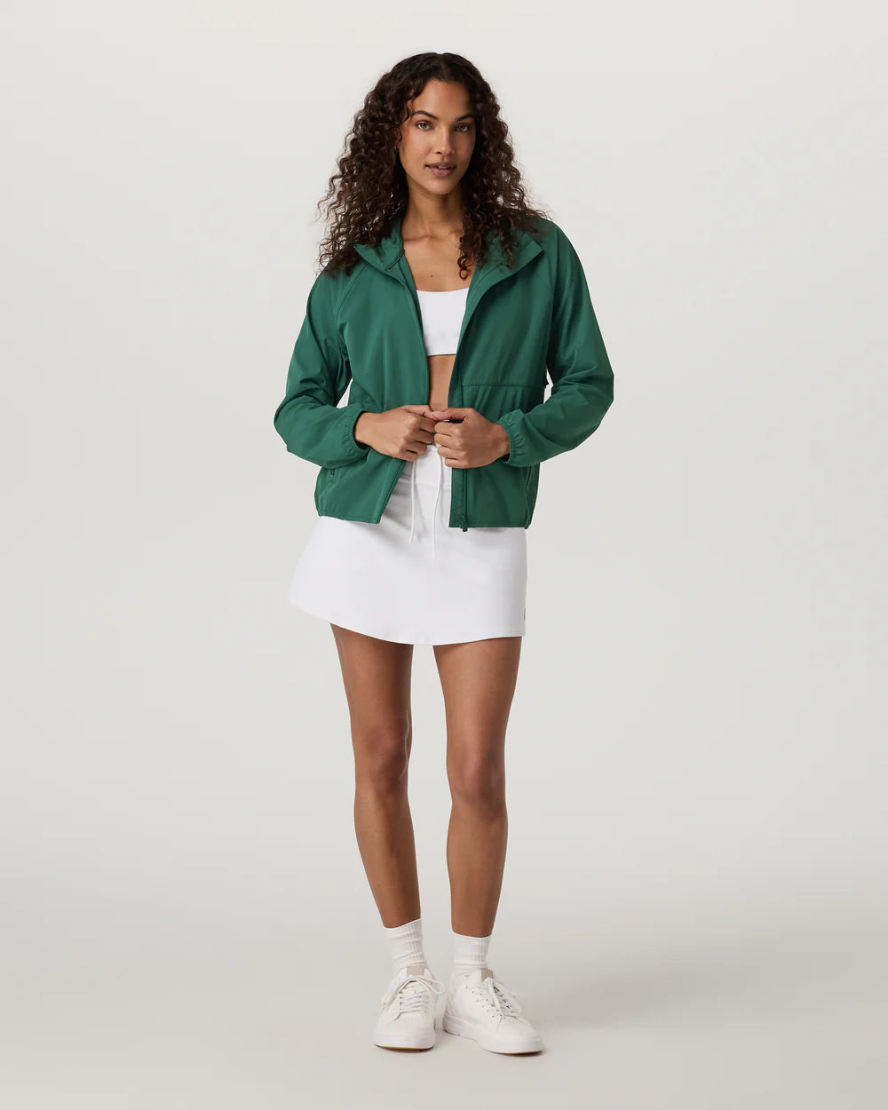 Vuori Women's Renew Trainer Shell in Viridian at Baseline Social