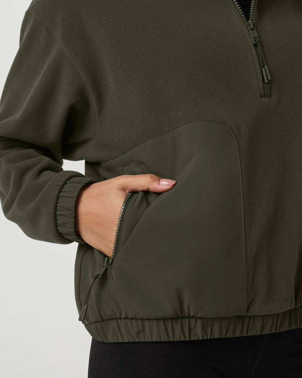 Aspen Half Zip in Olive