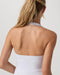 Vuori Tiebreak Halter Dress in White at Baseline Social