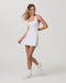 Vuori Tiebreak Halter Dress in White at Baseline Social