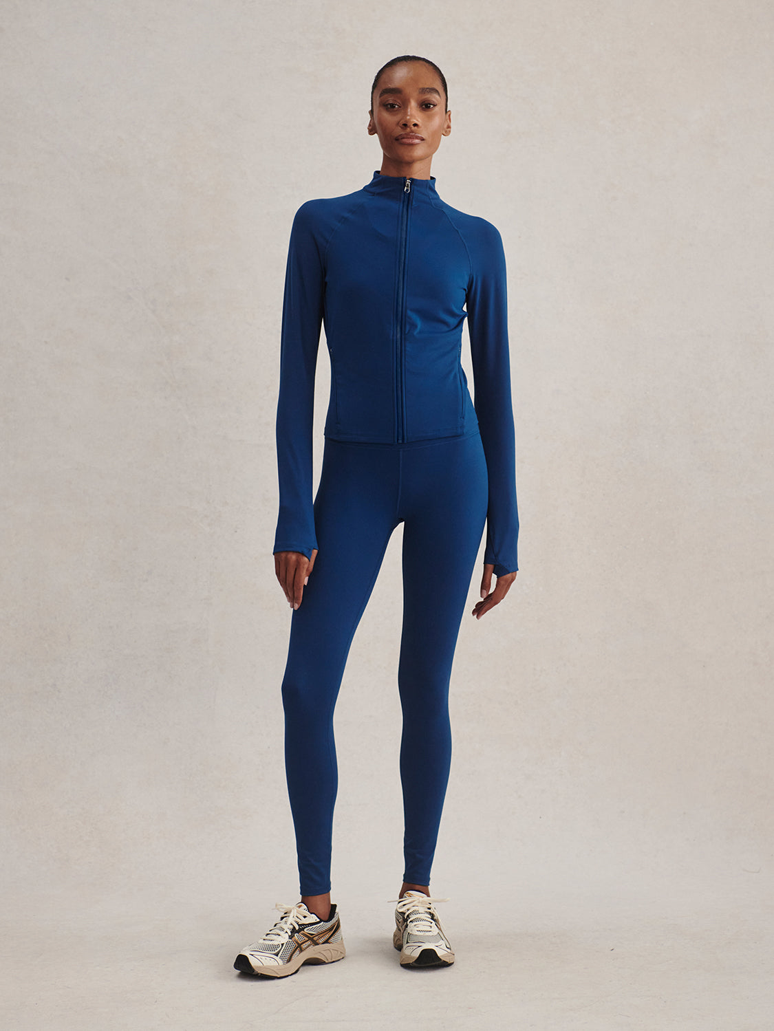 Varley Always Zip Through in Sea Blue at Baseline Social