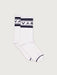 Varley Astley Active Sock in White/Blue Nights at Baseline Social