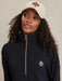 Varley Bertie Half-Zip Sweat in Navy at Baseline Social