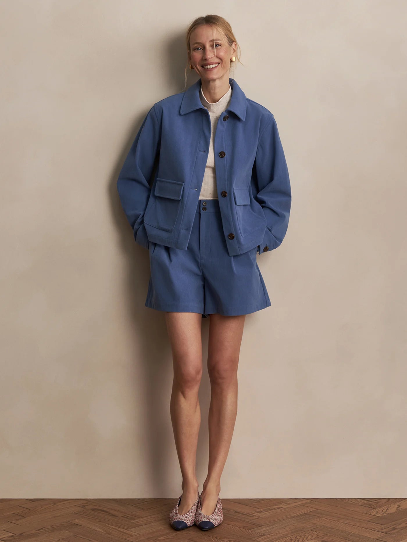 Varley Carlotta Jacket in Bijou Blue at Baseline Social