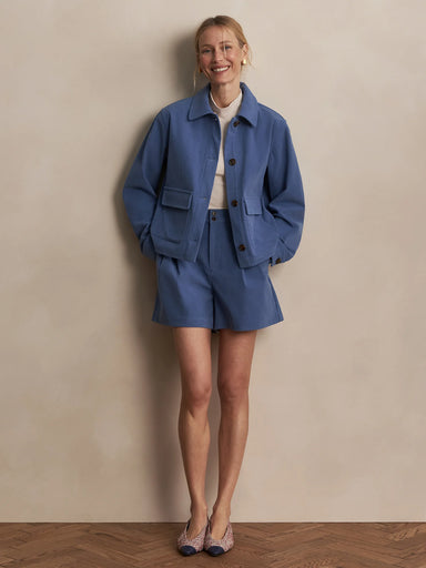 Varley Carlotta Jacket in Bijou Blue at Baseline Social