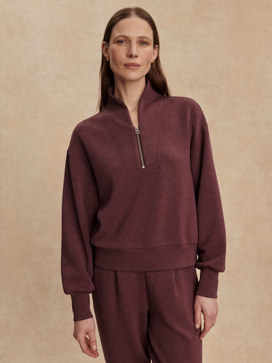 Varley Davidson Sweatshirt in Sassafras Marl at Baseline Social