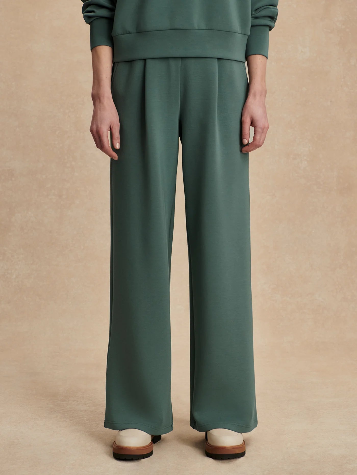 Varley Extra Wide Leg Pant in 29.5" in Dark Forest at Baseline Social