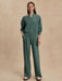 Varley Extra Wide Leg Pant in 29.5" in Dark Forest at Baseline Social