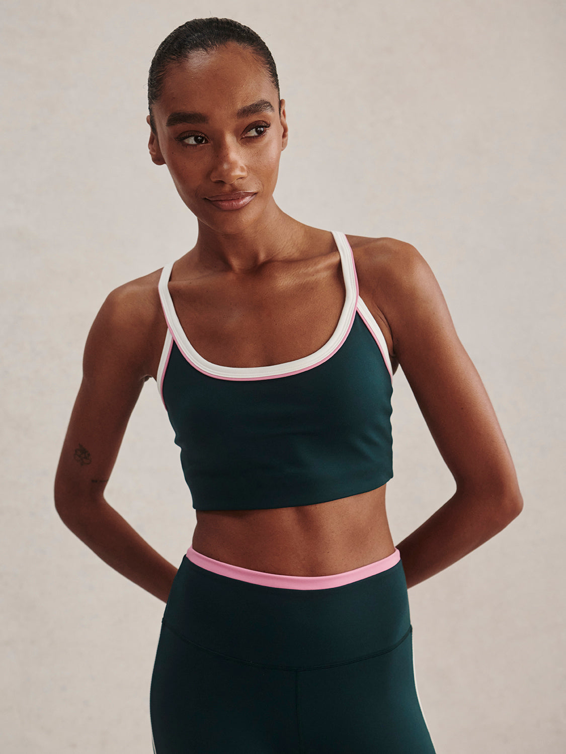 Varley FreeSoft Piper Bra in Ponderosa Pine at Baseline Social