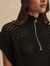 Varley Gaines Half-Zip Knit in Black at Baseline Social