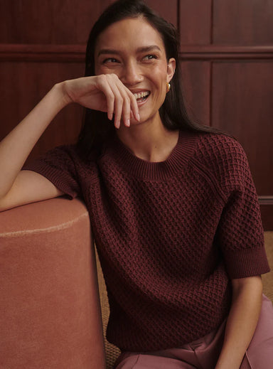 Varley Lucy Knit Top in Sassafras at Baseline Social