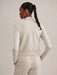 Varley Rufus Cropped Zip Through in Pebble Marl at Baseline Social