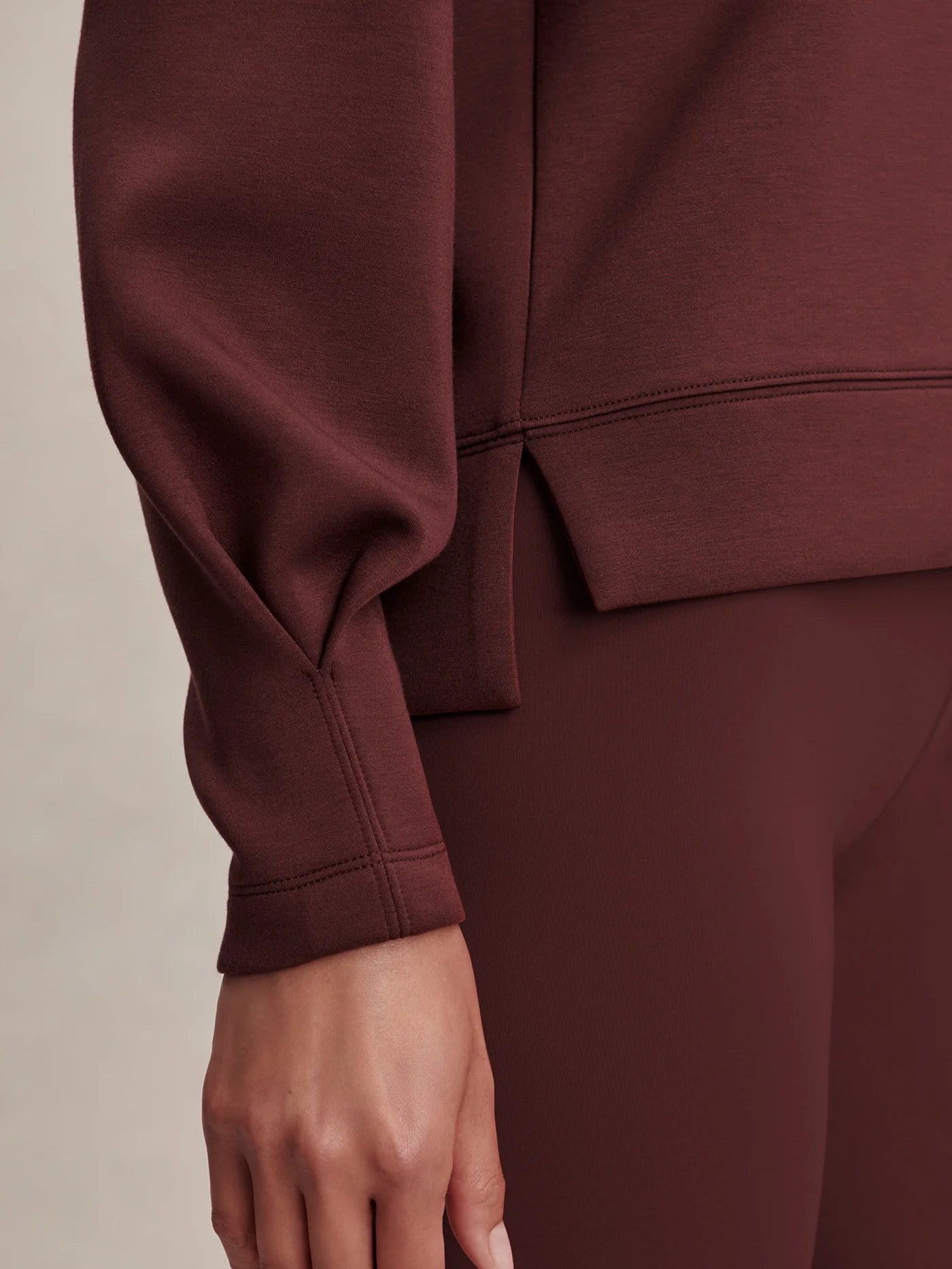 Varley Zosia Crew-Neck Sweat in Sassafras at Baseline Social