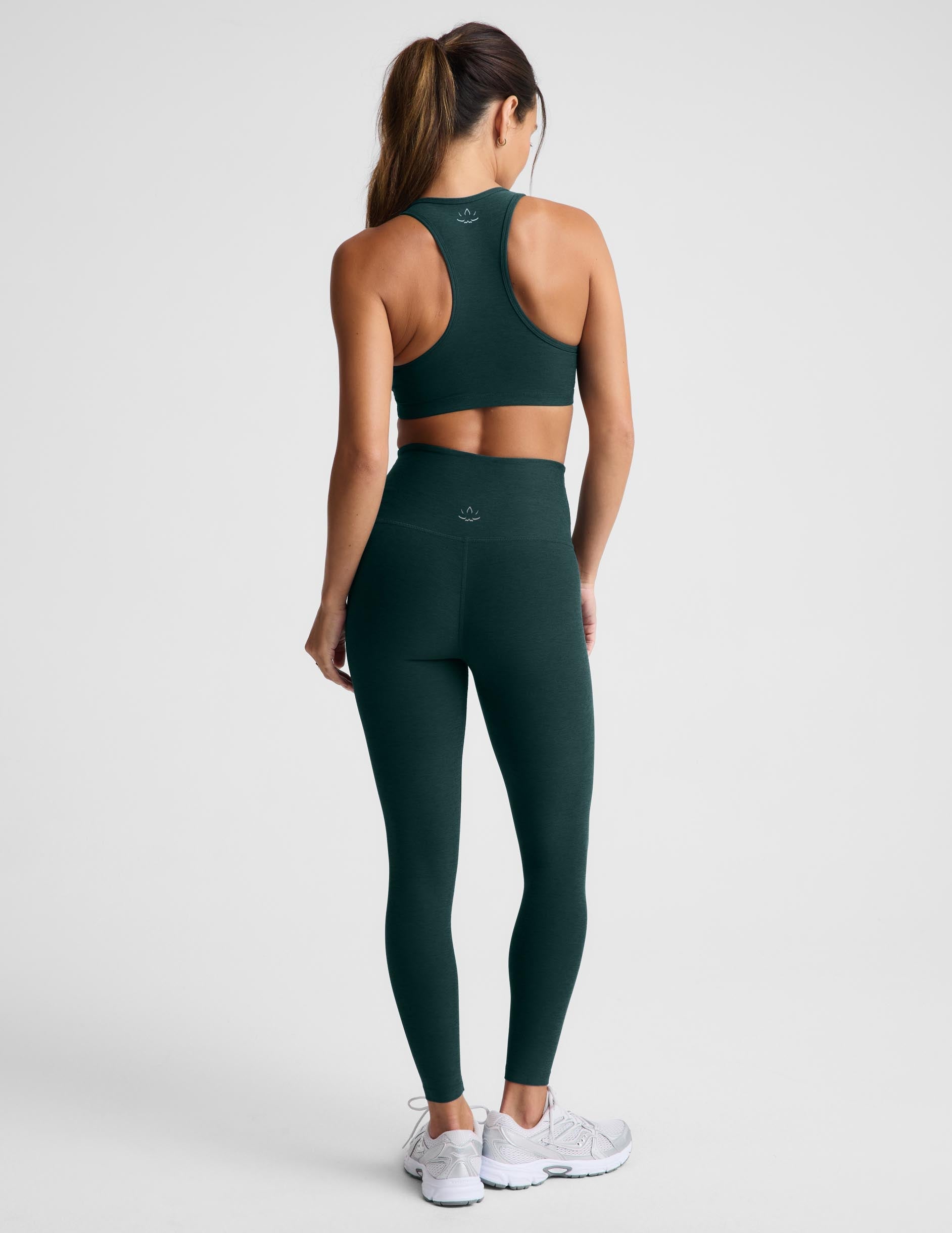 Spacedye Caught In The Midi HW Legging - Dark Ivy Heather