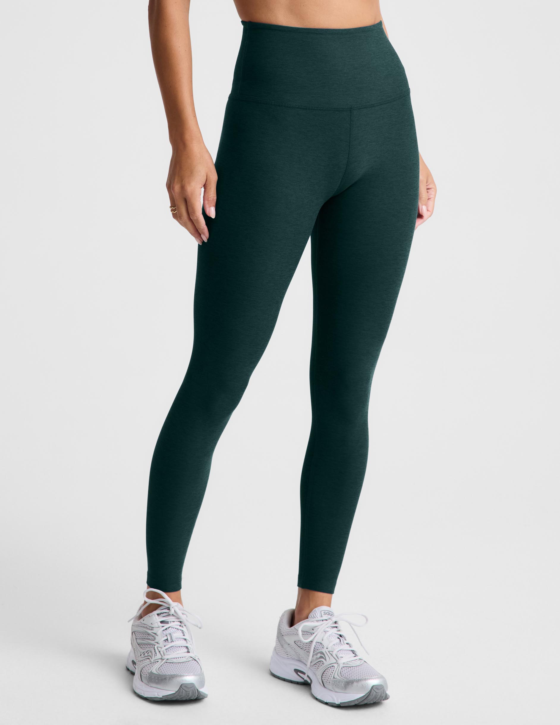 Spacedye Caught In The Midi HW Legging - Dark Ivy Heather