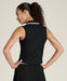 Wilson Rib Sleeveless Polo in Black at Baseline Social