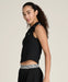 Wilson Rib Sleeveless Polo in Black at Baseline Social