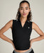 Wilson Rib Sleeveless Polo in Black at Baseline Social