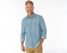 Criquet Western Denim Pearl Snap in Light Wash at Baseline Social