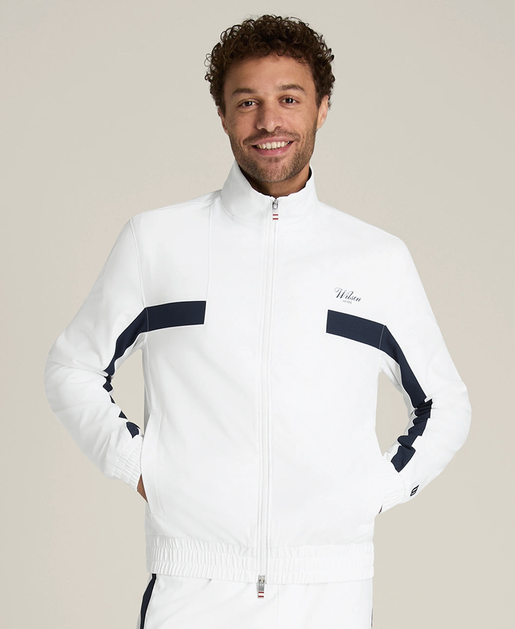 Grand Slam Jacket in Bright White - Baseline Social