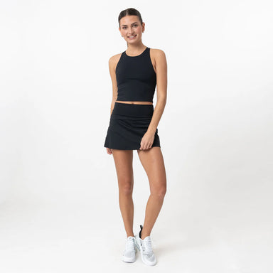 Rhoback Vista Active Skort in Midnight Black at Baseline Social