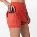 Rhoback Vista Active Skort in Poppy Red at Baseline Social